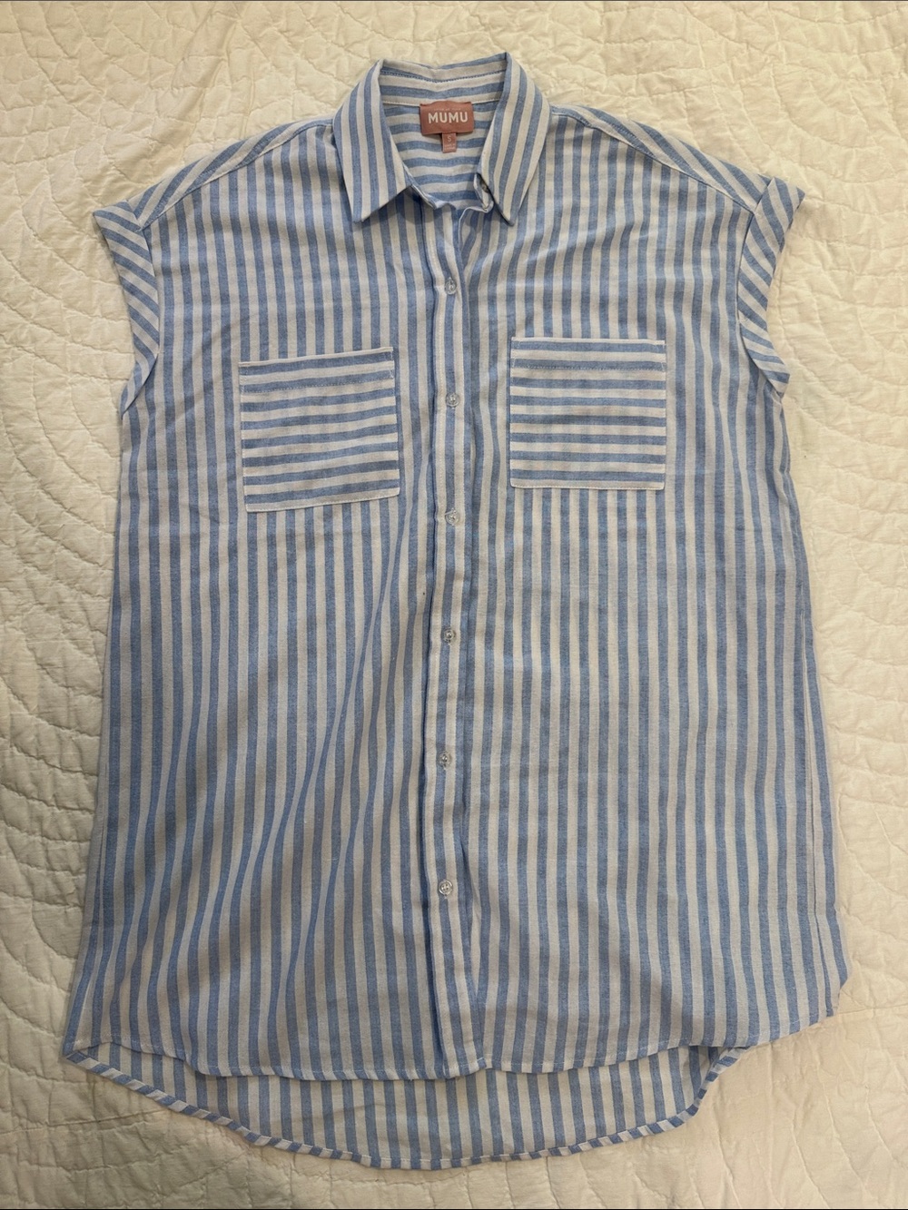 Show Me Your Mumu Martini Shirt Dress Coastal Blue